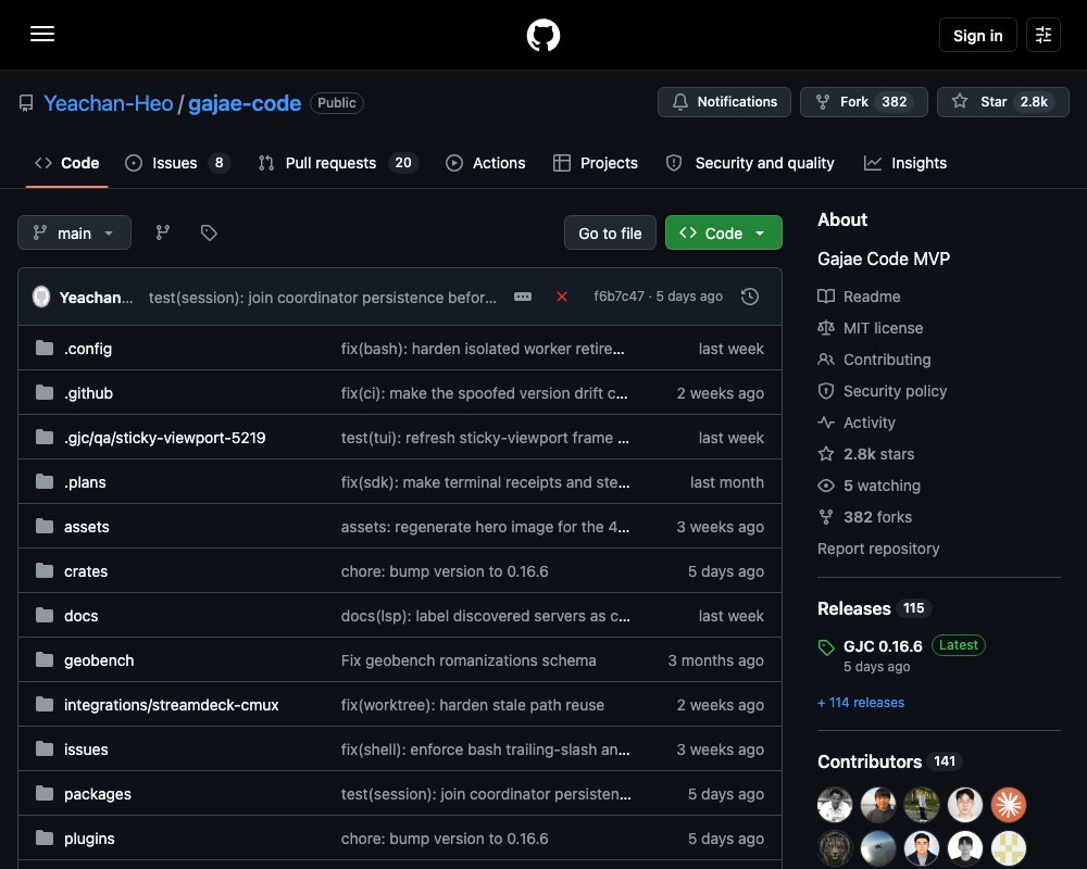 Gajae-Code (gjc) — кодинг-агент, работающий по уже оплаченной подписке