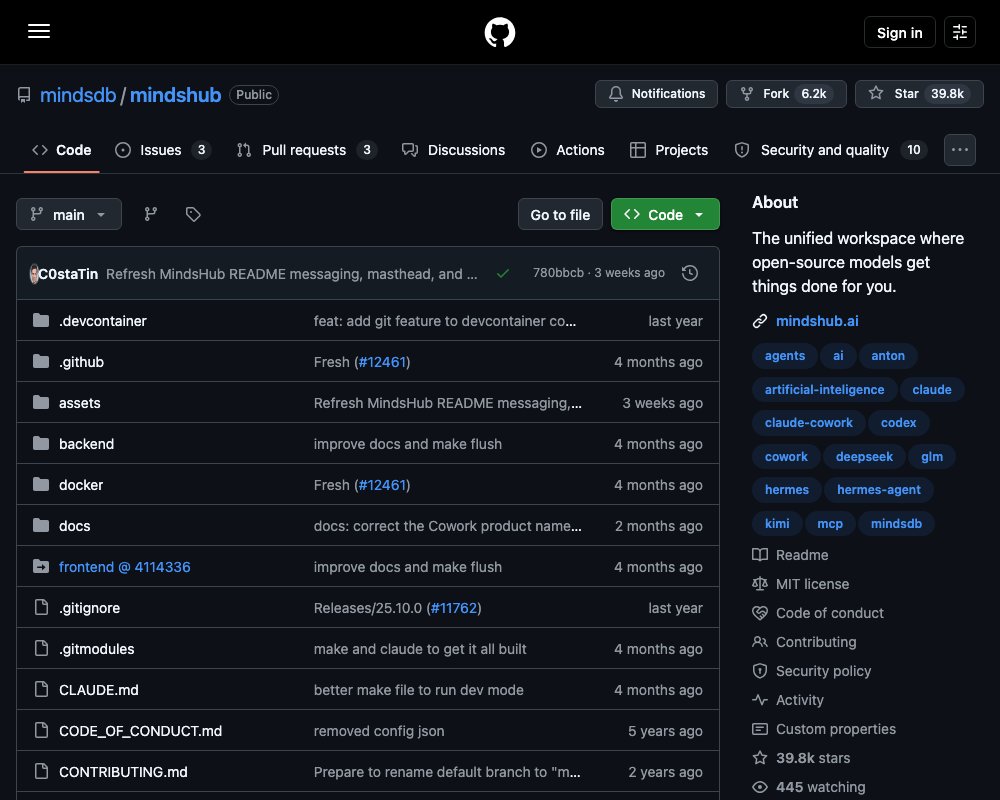 MindsHub — открытое рабочее пространство для AI-агентов от команды MindsDB