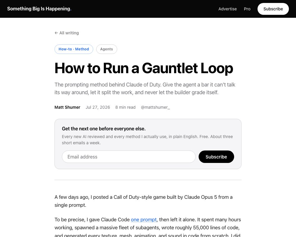 Gauntlet Loop: метод промптинга, который стоял за Claude of Duty