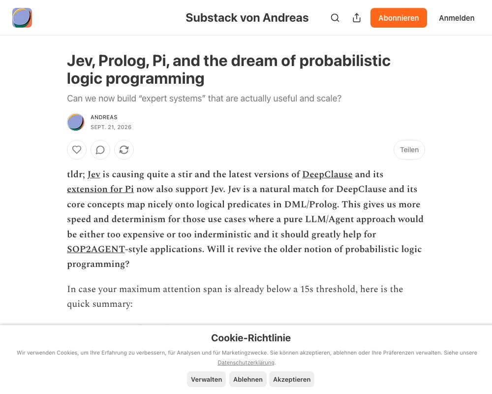 Jev, Prolog и мечта о вероятностном логическом программировании