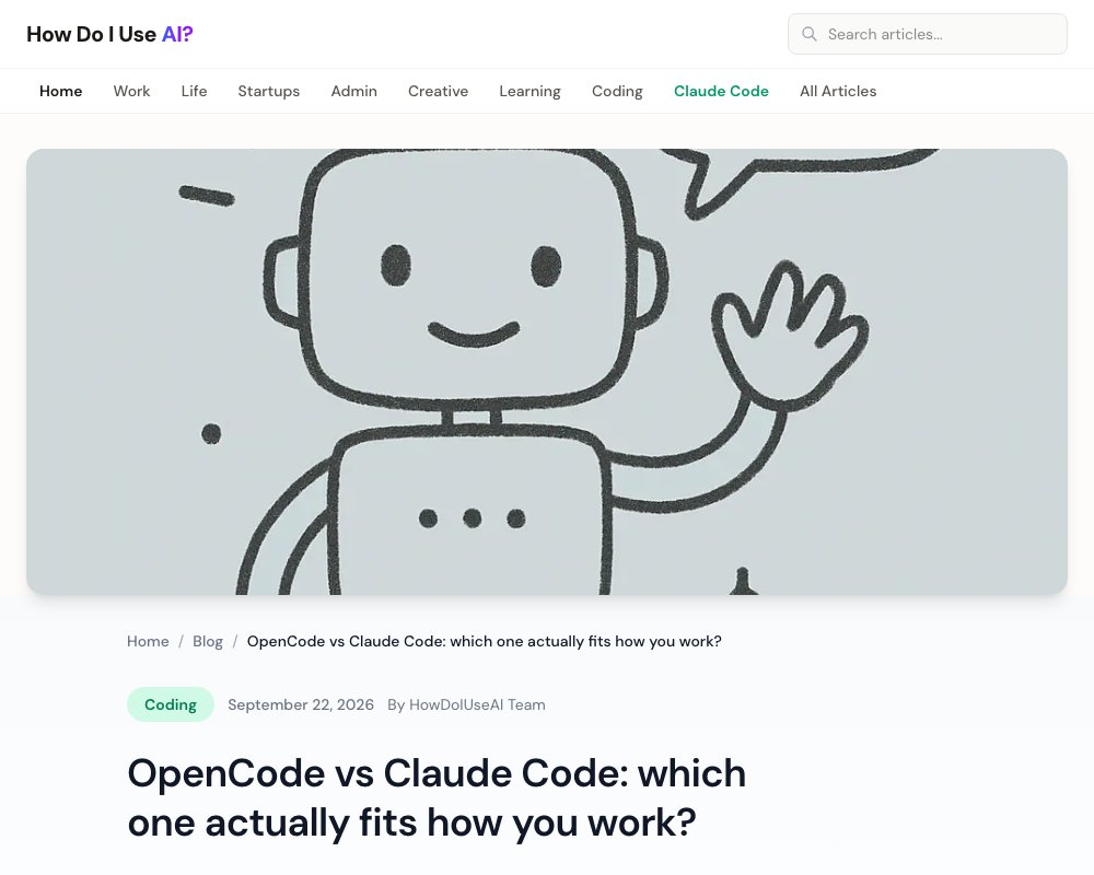 OpenCode vs Claude Code: какой кодинг-агент подойдёт именно вам