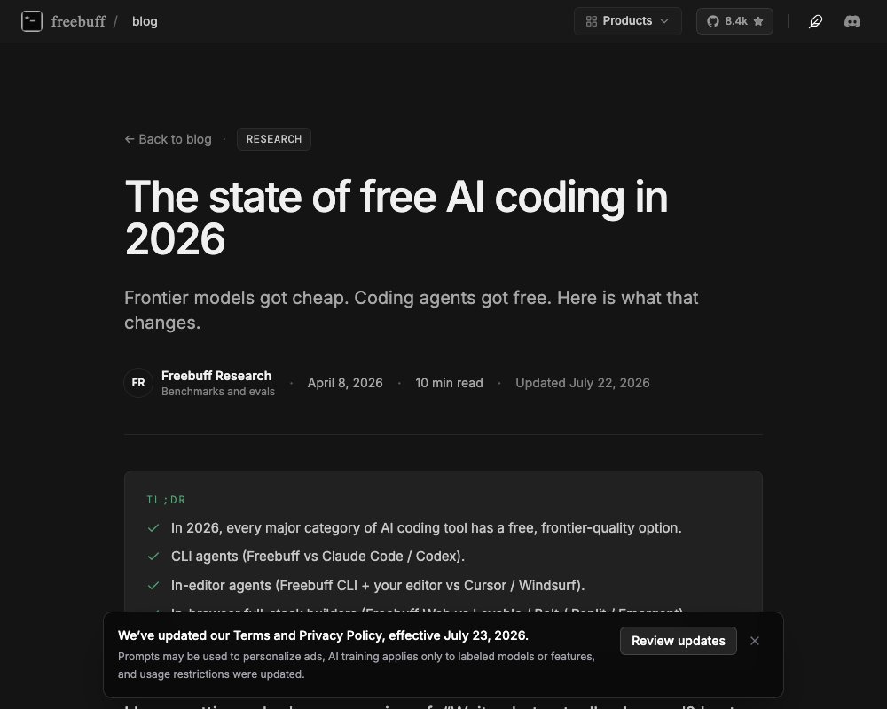 Состояние бесплатного AI-кодинга в 2026 году: карта свободных инструментов