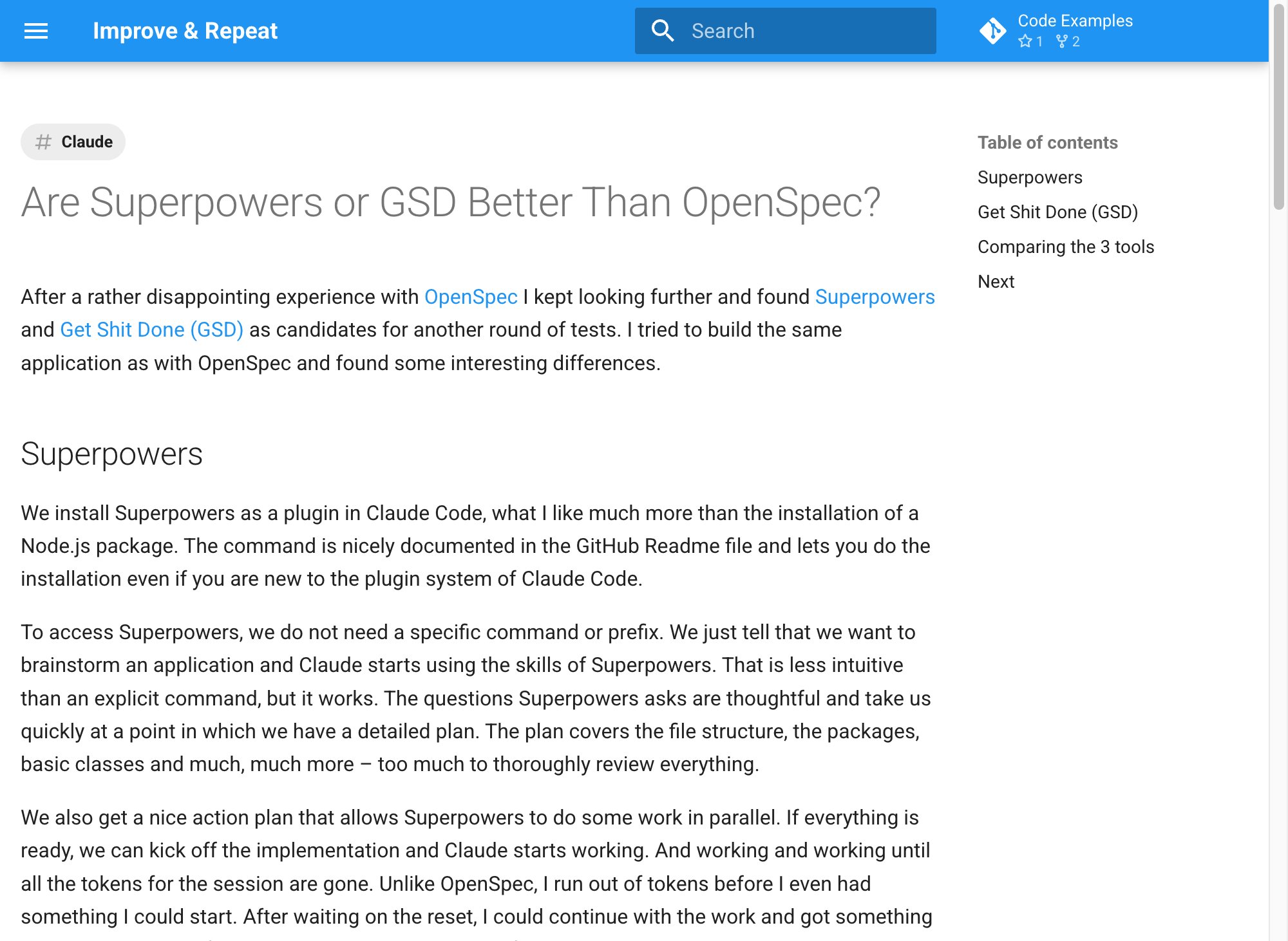Superpowers, GSD и OpenSpec: сравнение инструментов спецификации для AI-кодинга