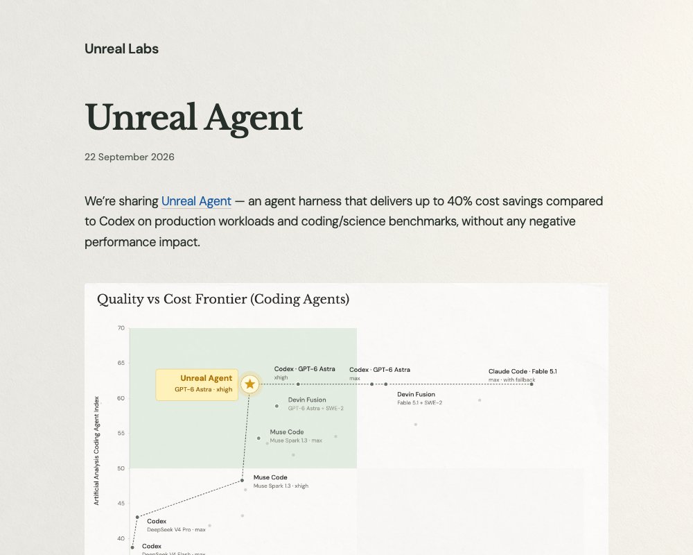Unreal Agent: асинхронный harness для экономии токенов