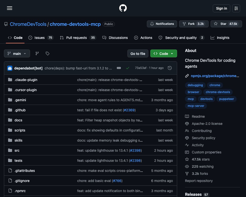Chrome DevTools MCP — инструмент для отладки и автоматизации браузера через ИИ-агентов
