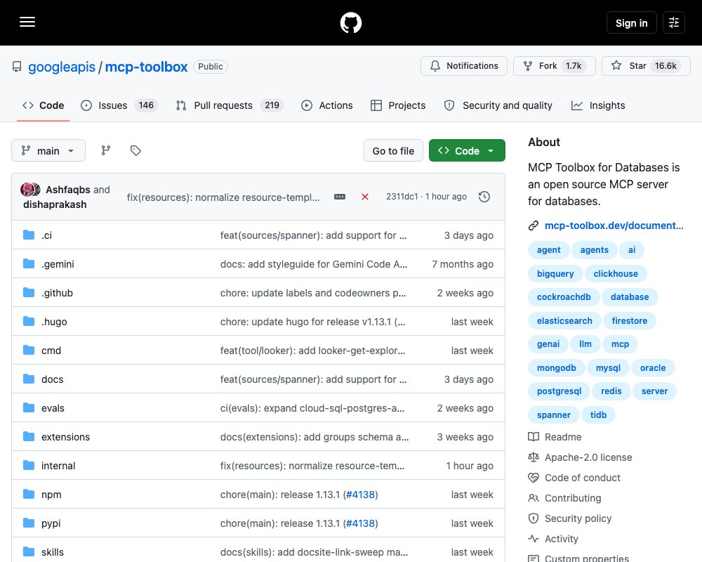 MCP Toolbox for Databases — доступ ИИ-агентов к базам данных