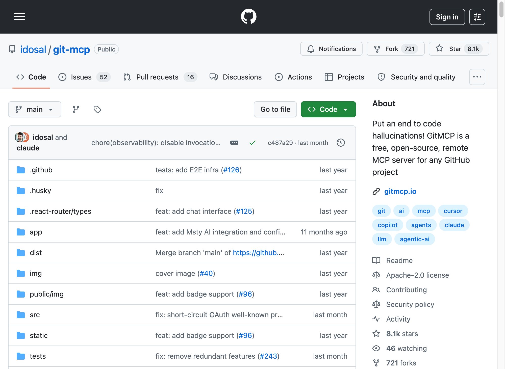 GitMCP — MCP-сервер для подключения документации любого GitHub-репозитория к ИИ-ассистентам