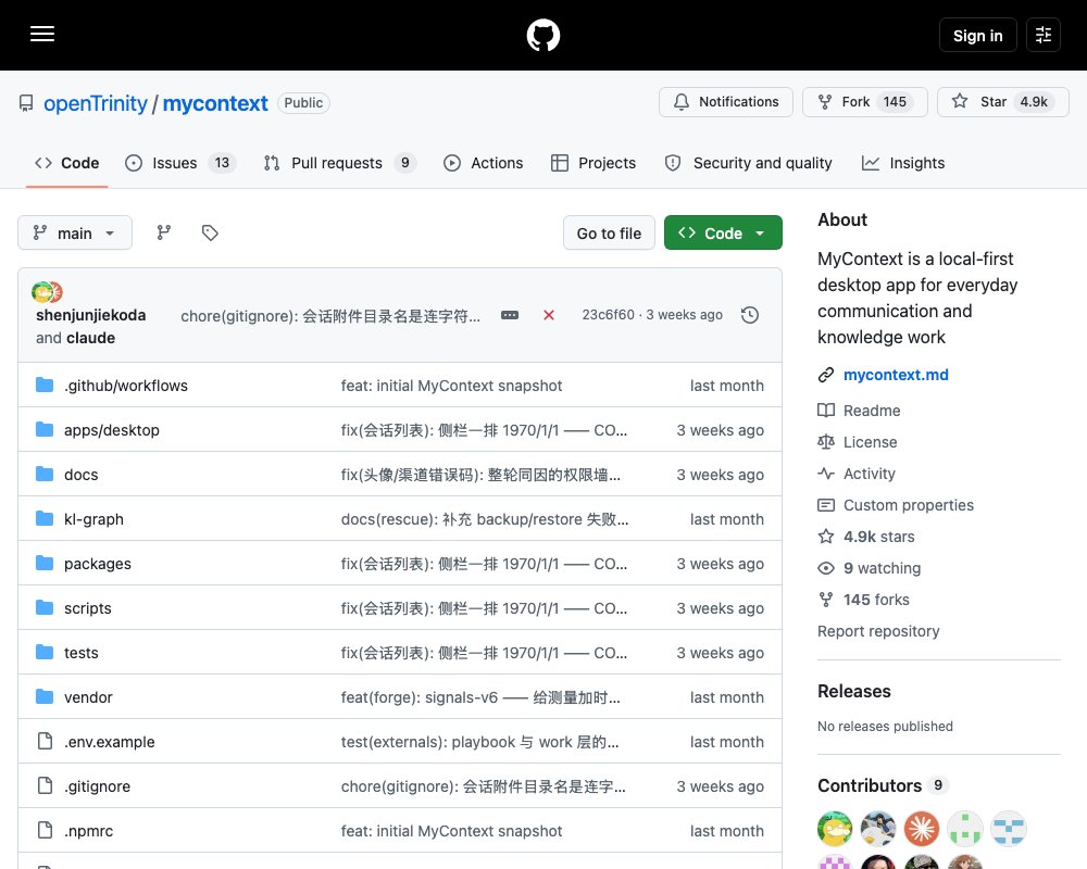 MyContext — личный контекст-слой для AI из всех рабочих источников