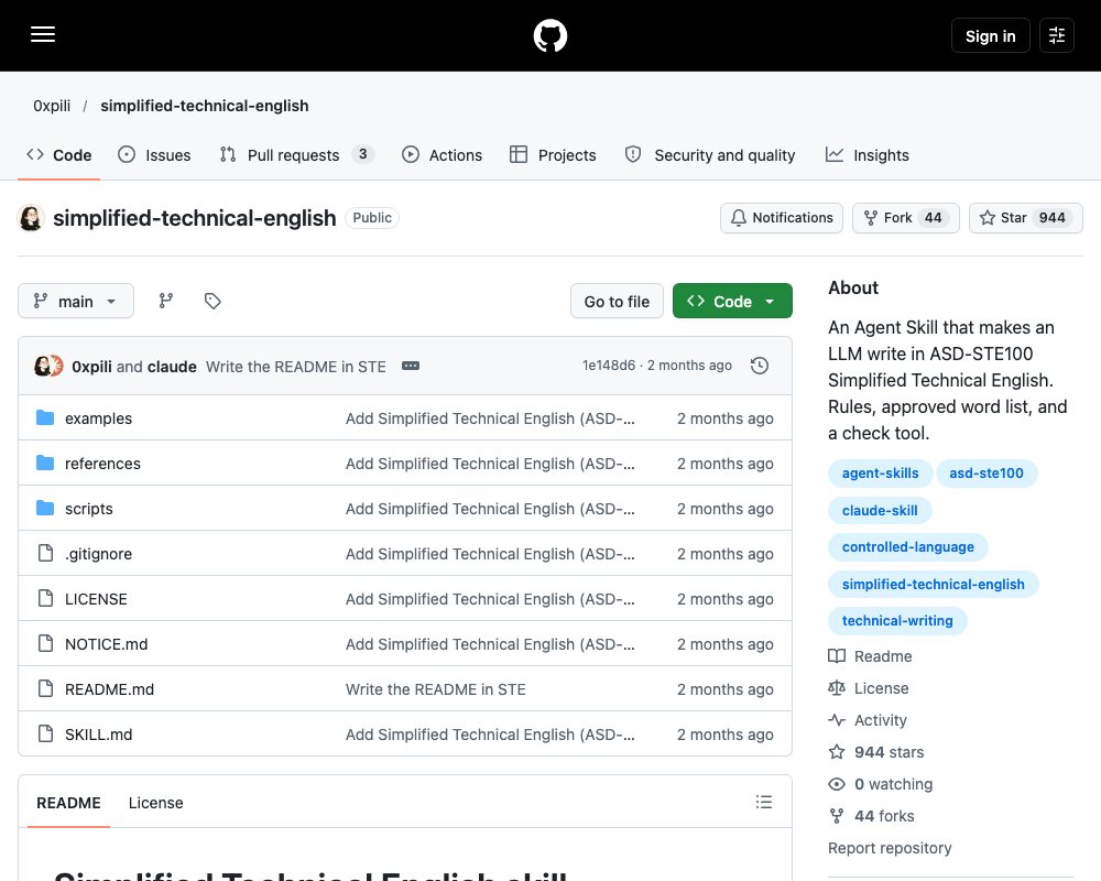 Simplified Technical English — скилл, который заставляет ИИ писать инструкции по-человечески