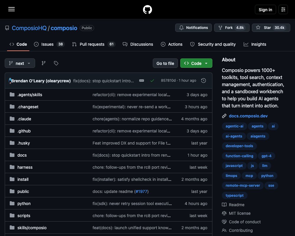 Composio: 1000+ готовых инструментов для ИИ-агентов