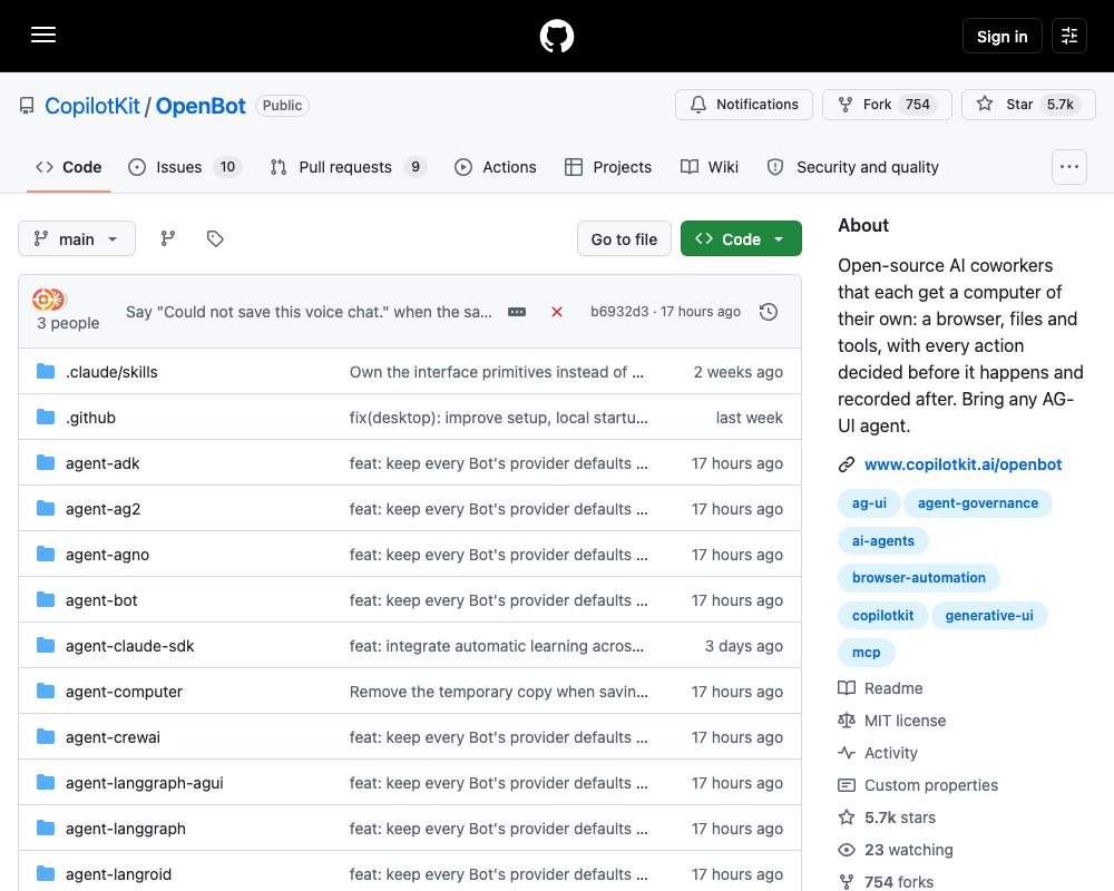 OpenBot — своя платформа для ИИ-коллег с браузером, файлами и полным аудитом действий