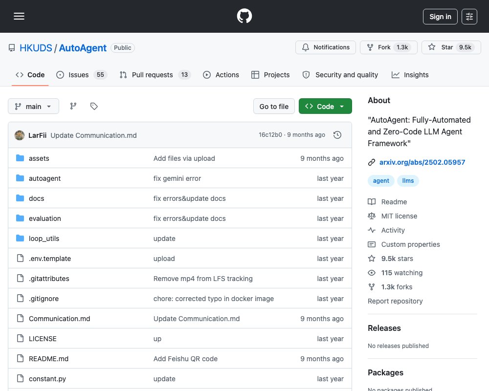 AutoAgent — фреймворк для создания LLM-агентов без кода