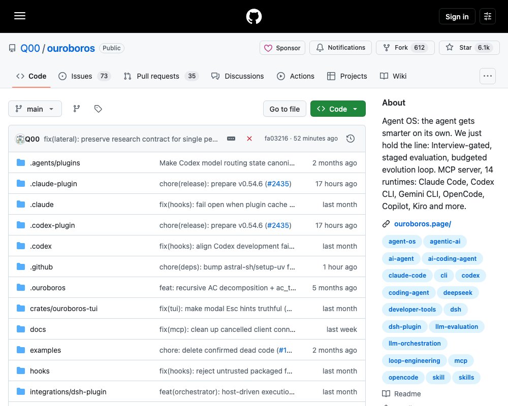 Ouroboros — Agent OS: интервью, неизменяемая спецификация и эволюционный цикл вместо prompt engineering