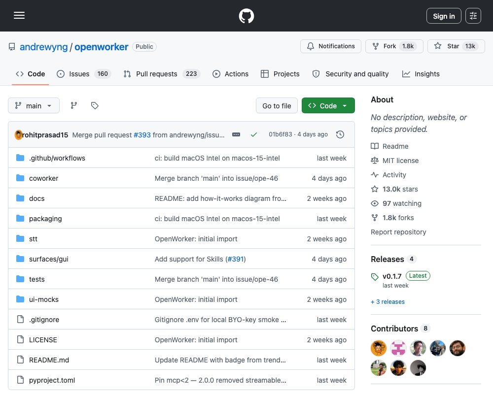 OpenWorker — open-source AI-ассистент, который сдаёт готовую работу, а не чат