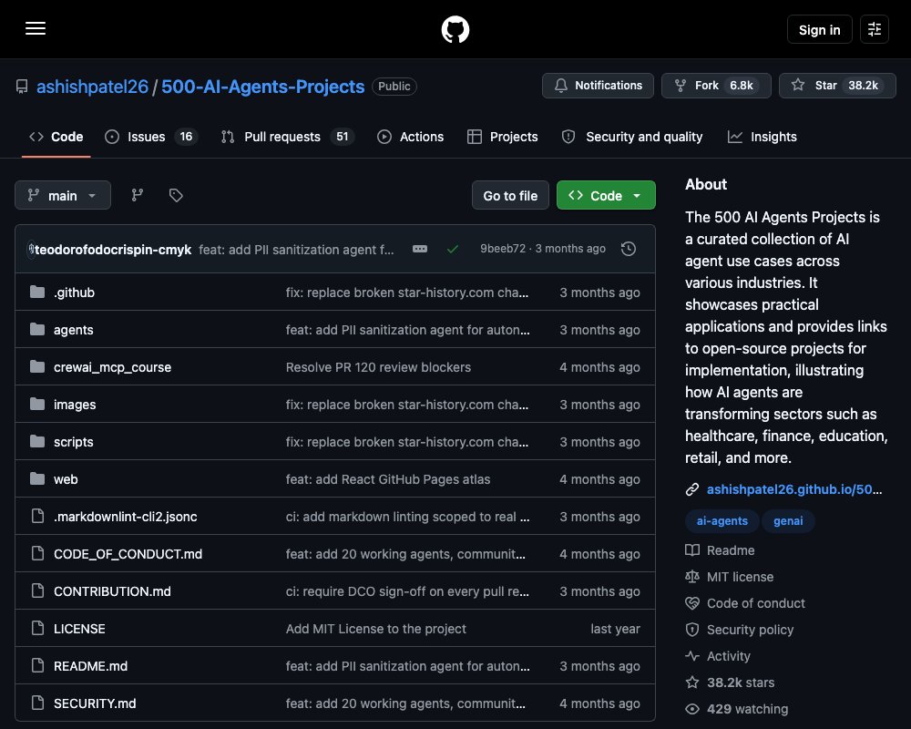 500+ проектов AI-агентов: коллекция с рабочим кодом для LangGraph, CrewAI, AutoGen и Agno