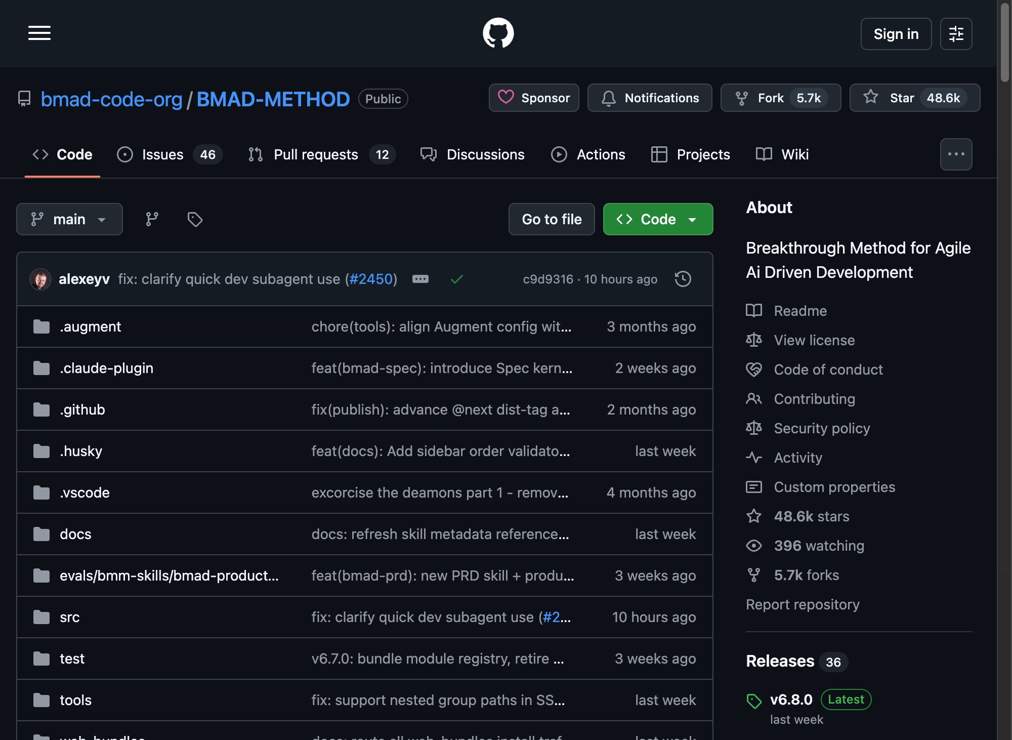 BMad Method — масштабируемый фреймворк для AI-Driven разработки