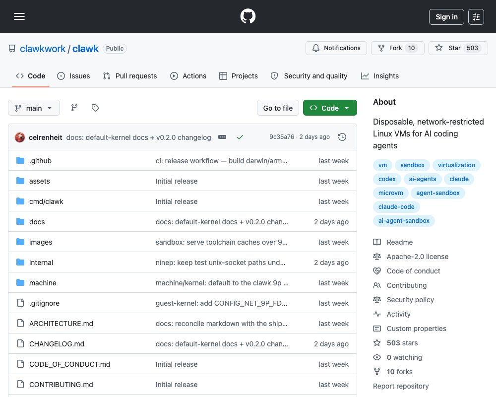 clawk: одноразовые VM для безопасной работы AI-агентов