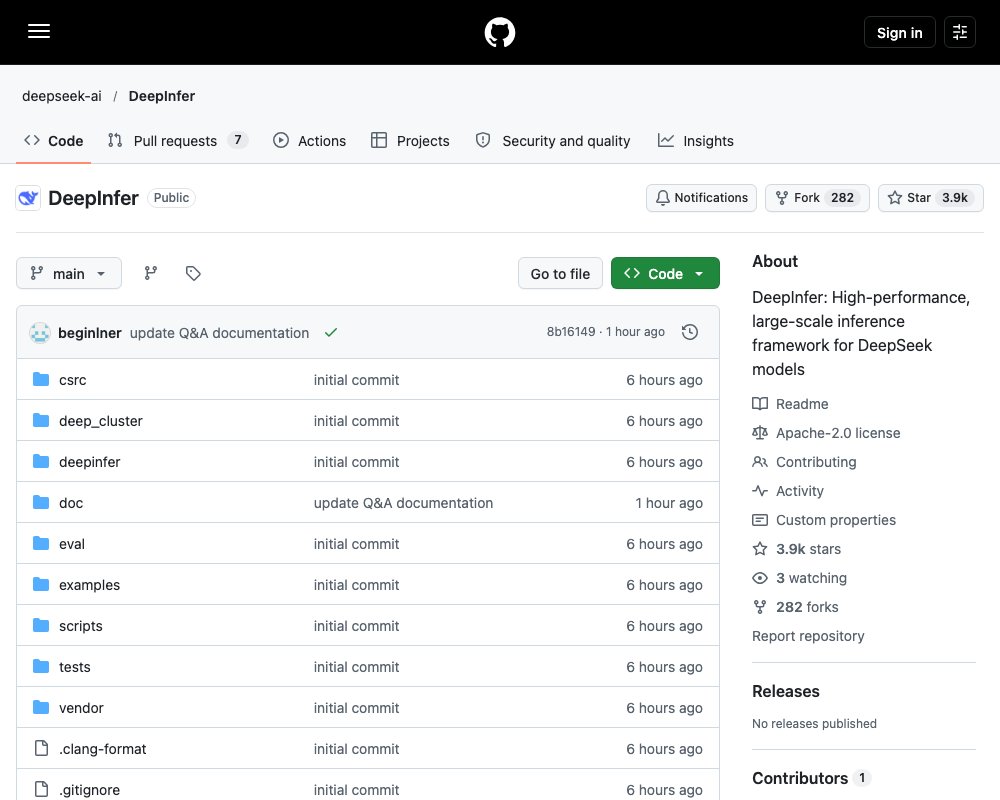 DeepInfer — высокопроизводительный движок инференса от DeepSeek