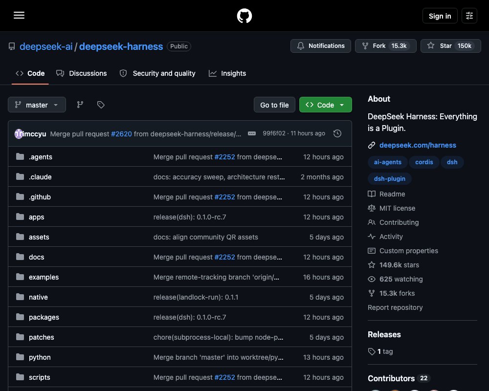 DeepSeek Harness — агентный каркас от Дипсик, где всё является плагином