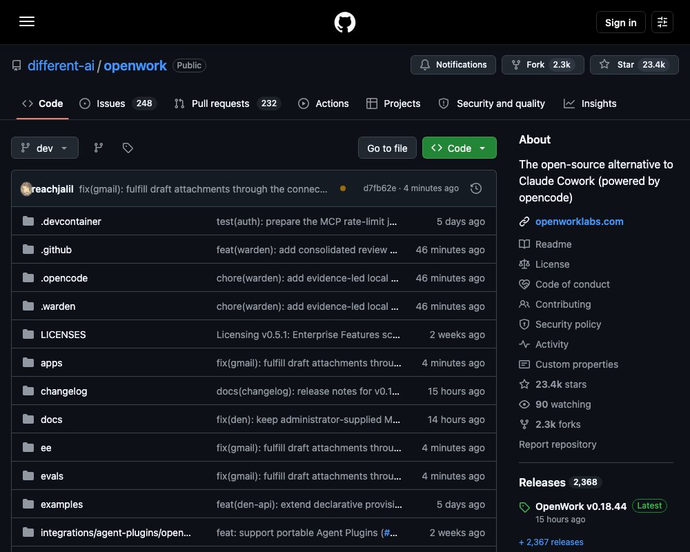 OpenWork — open-source альтернатива Claude Cowork для общих скиллов и MCP во всех агентах