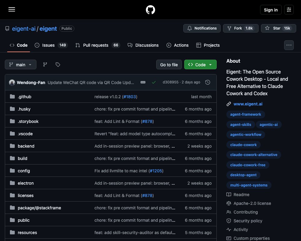 Eigent — open-source Cowork-десктоп с командой AI-агентов