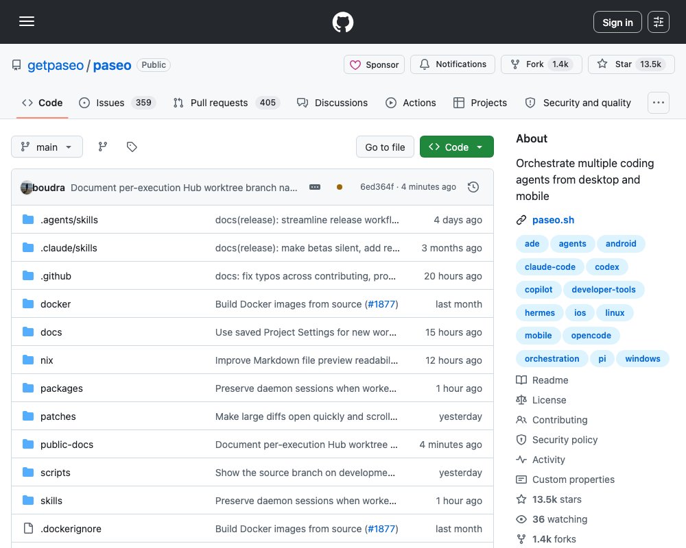 Paseo — единый интерфейс для оркестрации Claude Code, Codex, Copilot, OpenCode и Pi