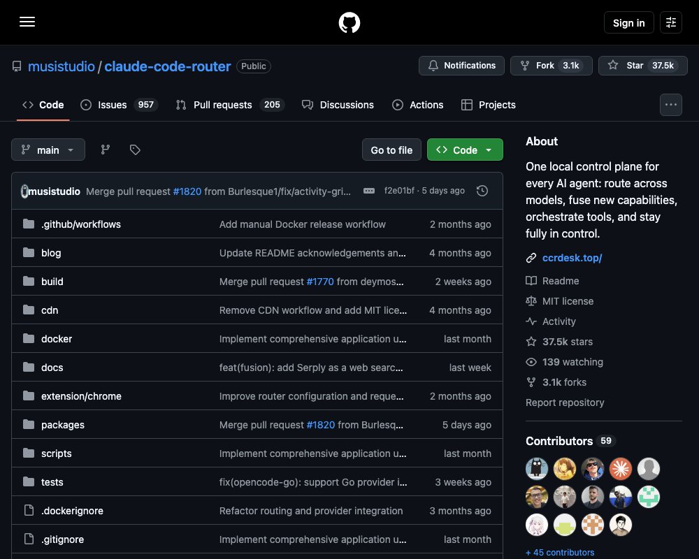 Claude Code Router — единый шлюз для маршрутизации запросов кодинг-агентов к LLM-провайдерам