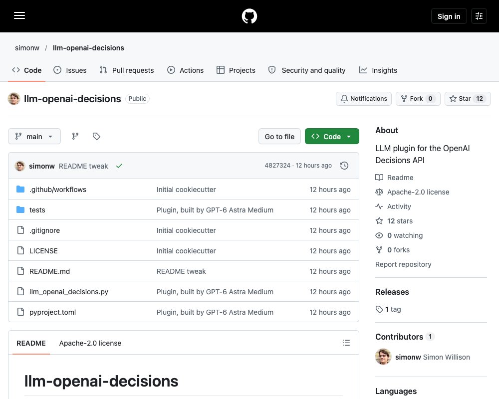 llm-openai-decisions — оценка текста и изображений через OpenAI Decisions API