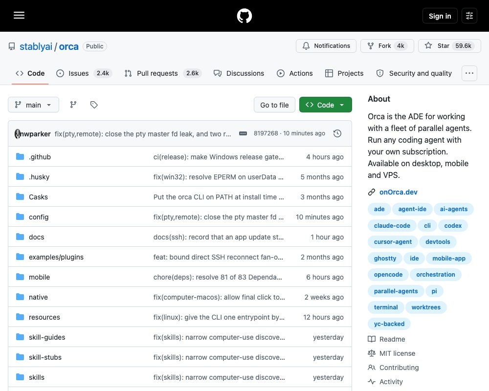 Orca — среда для управления флотом параллельных ИИ-агентов