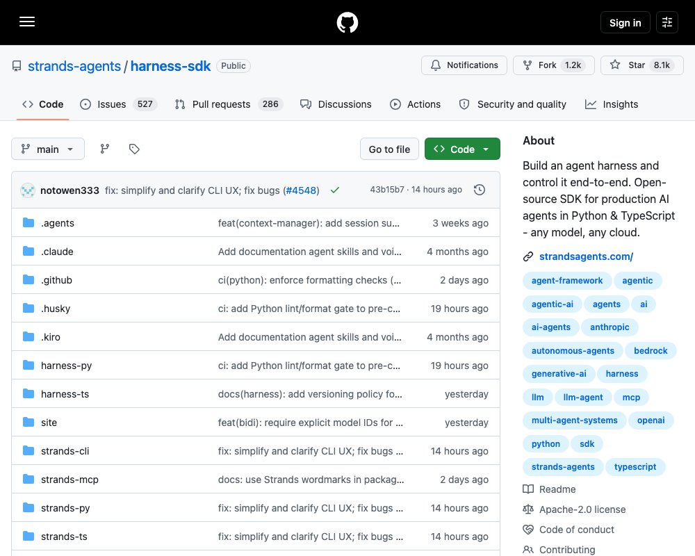 Strands Agents — SDK для создания и запуска AI-агентов на Python и TypeScript