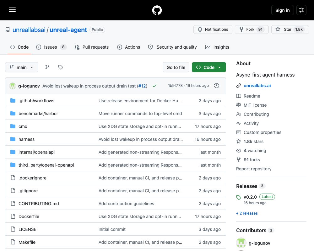 Unreal Agent: архитектура async-first agent harness на Go