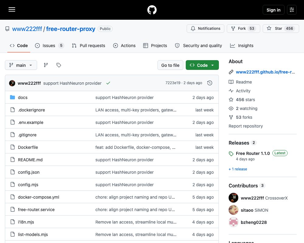 Free Router — бесплатный OpenAI-совместимый шлюз для LLM
